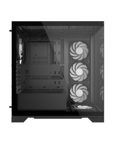 Корпус XPG INVADER X BLACK (INVADERXMT-BKCWW) Mid-Tower Gaming ATX PC Case with Panoramic View, Tempered Glass Panels, and RGB L
