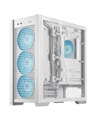 Корпус ASUS TUF GAMING GT302 TG ARGB WHITE/ GT302/ARGB FANS/WHT (90DC00I3-B19000)