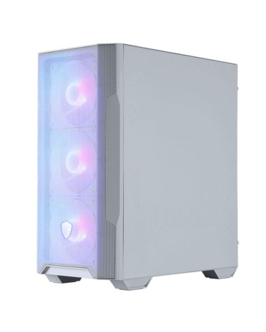 Корпус MSI MAG FORGE M100R WHITE Mini-Tower, MATX, 1xUSB 3.0, 2xUSB 2.0, 4x120mm ARGB Fan, ARGB Control Board, Tempered Glass Wi