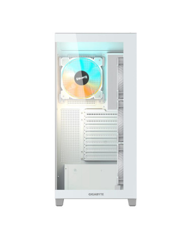 Корпус для ПК Gigabyte C500PI ST White, MidTower, ATX, Panoramic, USB-C x1, USB 3.0 x2, Audio I/O, Black, VGA 410mm, TG