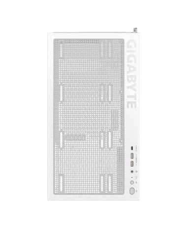 Корпус для ПК Gigabyte C500PI ST White, MidTower, ATX, Panoramic, USB-C x1, USB 3.0 x2, Audio I/O, Black, VGA 410mm, TG