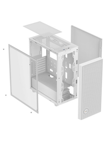 Корпус Case Ocypus Gamma C70 WH ARGB ATX / win / white / 4 ARGB fans / no PSU / Tempered Glass
