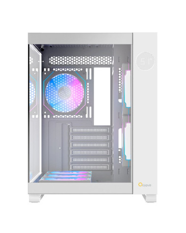 Корпус Case Ocypus Iota C70 WH ARGB ATX  win / white / 6 ARGB fans / no PSU /Tempered Glass