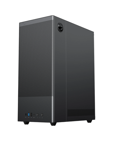 Корпус для ПК ACD Citadel 108B ATX, Type-C + 2XUSB ports + HD audio combo, Mesh, TG, Black.