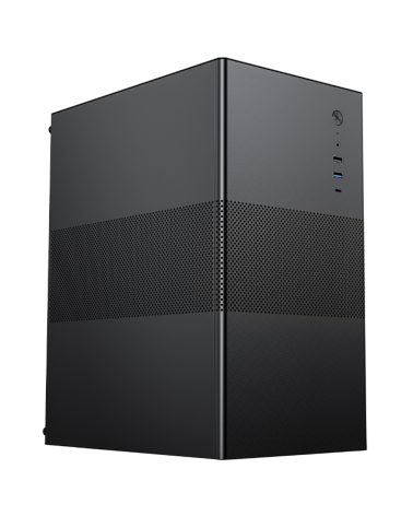 Корпус для ПК ACD Coffer 109B *m*ATX, Type-C + USB3.0 + USB ports + HD audio combo, Mesh, Black.