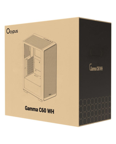 Корпус для ПК Case Ocypus Gamma C60 WH ATX / win / white / no PSU / Tempered Glass