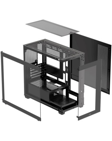 Корпус для ПК Case Ocypus Gamma C52 BK mATX / win / black / no PSU / Tempered Glass