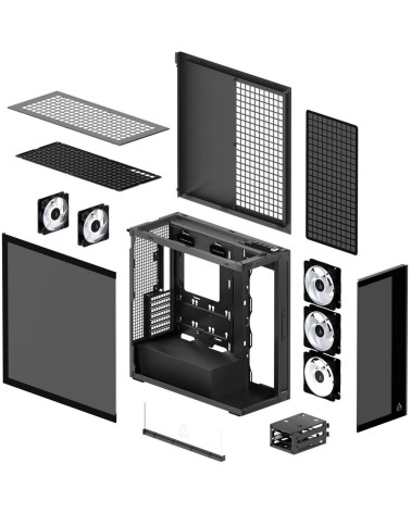 Корпус для ПК Arctic Cooling ARCTIC Xtender (Black) арт. ACPCC00015A (Корпус для персонального компьютера)