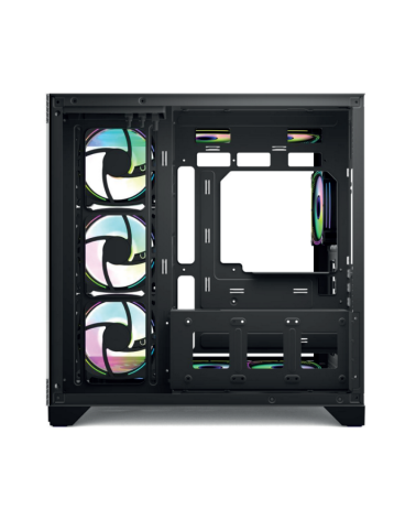 Корпус для ПК Forza Forza FZ-G42B Seaview TG ATX Case, black, w/o psu, Curved Tempered glass front panel, 1x3,5", 3x2,5