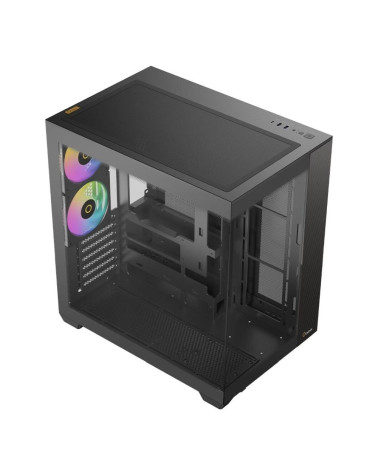 Корпус для ПК Ocypus Case Delta C74 BK ARGB ATX / win / black / 2 ARGB fans / no PSU /Tempered Glass