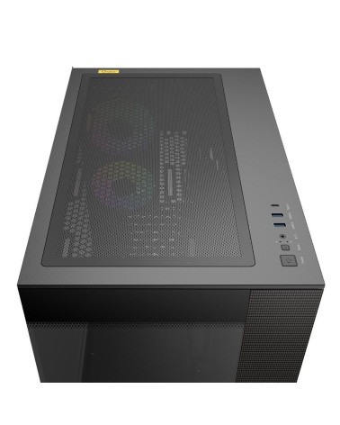 Корпус для ПК Ocypus Case Delta C74 BK ARGB ATX / win / black / 2 ARGB fans / no PSU /Tempered Glass