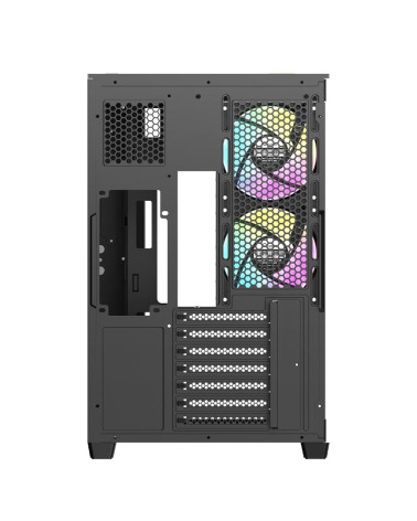 Корпус для ПК Ocypus Case Delta C74 BK ARGB ATX / win / black / 2 ARGB fans / no PSU /Tempered Glass