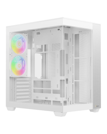 Корпус для ПК Ocypus  Delta C74 WH ARGB ATX / win / white / 2 ARGB fans / no PSU /Tempered Glass