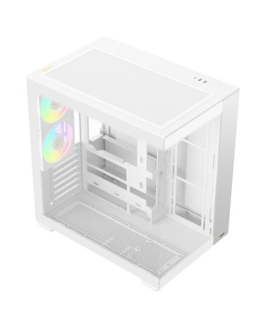Корпус для ПК Ocypus  Delta C74 WH ARGB ATX / win / white / 2 ARGB fans / no PSU /Tempered Glass