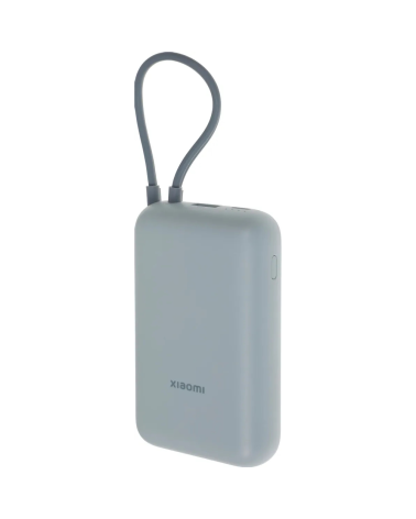 Внешний аккумулятор Xiaomi Power Bank 10000mAh (встроенный кабель) Ледяной синий GL