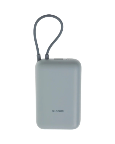 Внешний аккумулятор Xiaomi Power Bank 10000mAh (встроенный кабель) Ледяной синий GL