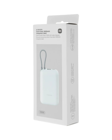 Внешний аккумулятор Xiaomi Power Bank 10000mAh (встроенный кабель) Ледяной синий GL