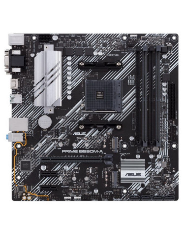 Материнская плата ASUS PRIME B550M-A AM4 mATX 4xDDR4 PCIEx16 2xPCIEx1 2xM.2 HDMI DVI VGA GLAN 10