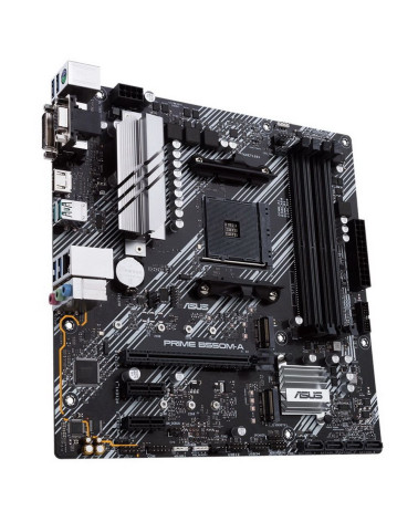 Материнская плата ASUS PRIME B550M-A AM4 mATX 4xDDR4 PCIEx16 2xPCIEx1 2xM.2 HDMI DVI VGA GLAN 10