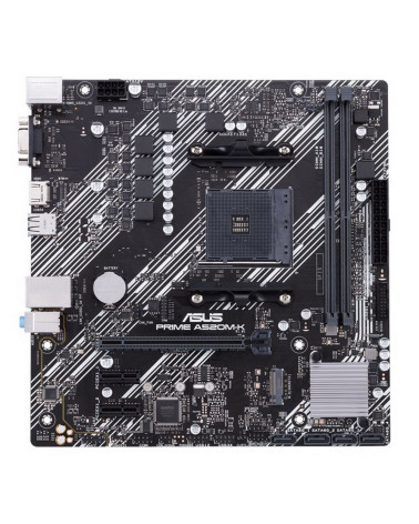 Материнская плата ASUS PRIME A520M-K AM4 mATX 2xDDR4 PCI-Ex16 2xPCI-Ex1 M.2 HDMI VGA GLAN 10