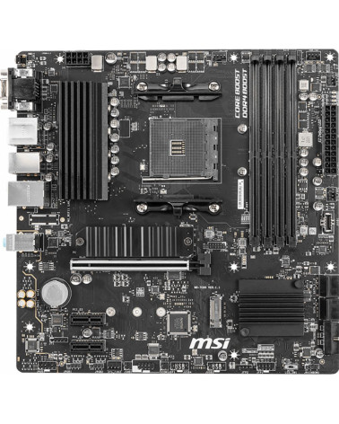 Материнская плата MSI B550M PRO-VDH B550, AM4, 4*DDR4, 1*PCIEx16, 2*PCIEx1, 2*M.2, 1*TypeC, , 6*USB3.2Gen1, 6*USB2.0, 4*SATA3.0,