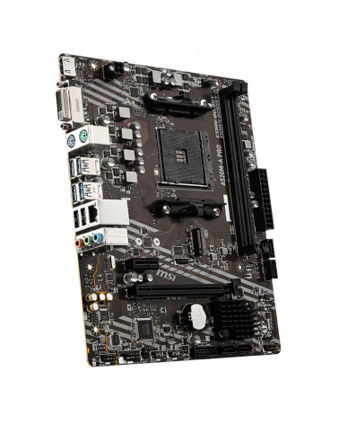 Материнская плата MSI A520M-A PRO A520, AM4, 2*DDR4, 1*PCIEx16, 1*PCIEx1, 1*M.2, 6*USB3.2Gen1, 6*USB2.0, 4*SATA3.0, 1G, DVI, HDM