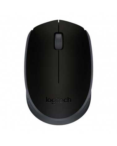 Мышь беспроводная Logitech M171 Black черная, оптическая, 1000dpi, 2.4 GHz, USB-ресивер