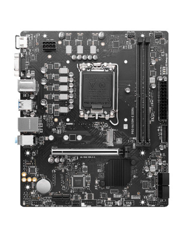 Материнская плата MSI PRO H610M-E DDR4 H610, LGA1700, 2*DDR4, 1*PCIEx16, 1*PCIEx1, 1*M.2, 4*USB3.2Gen1, 8*USB2.0, 4*SATA3.0, 1G,