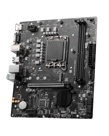 Материнская плата MSI PRO H610M-E DDR4 H610, LGA1700, 2*DDR4, 1*PCIEx16, 1*PCIEx1, 1*M.2, 4*USB3.2Gen1, 8*USB2.0, 4*SATA3.0, 1G,