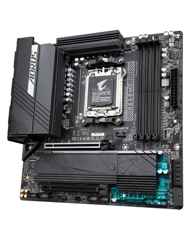 Материнская плата Gigabyte B650M AORUS ELITE AX, Socket AM5, AMD B650, 4xDDR5-5200, HDMI+DP, 2xPCI-Ex16, 4xSATA3(RAID 0/1/10), 2