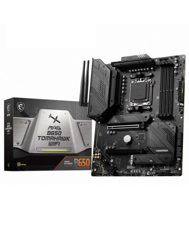 Материнская плата MSI MAG B650 TOMAHAWK WIFI B650, AM5, 4*DDR5, 2*PCIEx16, 1*PCIEx1, 3*M.2, 2*TypeC, 3*USB3.2Gen2, 6*USB3.2Gen1,