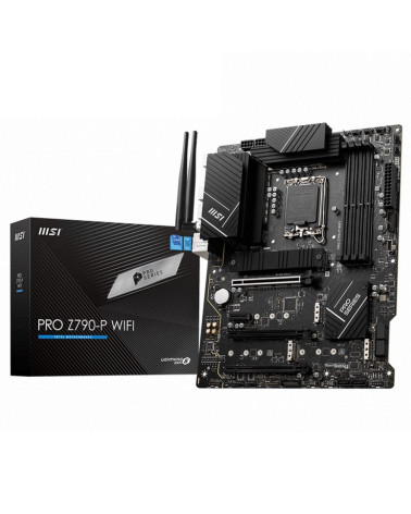 Материнская плата MSI PRO Z790-P WIFI Z790, LGA1700, 4*DDR5, 3*PCIEx16, 1*PCIEx1, 4*M.2, 2*TypeC, 1*USB3.2Gen2, 6*USB3.2Gen1, 16