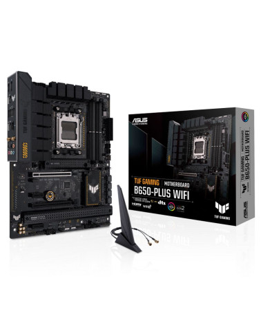 Материнская плата ASUS TUF GAMING B650-PLUS WIFI AM5 ATX 4xDDR5 2xPCIEx16 2хPCIEx1 3xM.2 2xUSB-C DP HDMI 2.5GLAN Wi-Fi 6 (90MB1B