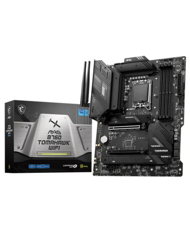 Материнская плата MSI MAG B760 TOMAHAWK WIFI B760, LGA1700, 4*DDR5, 2*PCIEx16, 1*PCIEx1, 3*M.2, 2*TypeC, 4*USB3.2Gen2, 2*USB3.2G