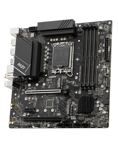 Материнская плата MSI PRO B760M-A WIFI B760, LGA1700, 4*DDR5, 2*PCIEx16, 1*PCIEx1, 2*M.2, 1*TypeC, 2*USB3.2Gen2, 6*USB3.2Gen1, 6
