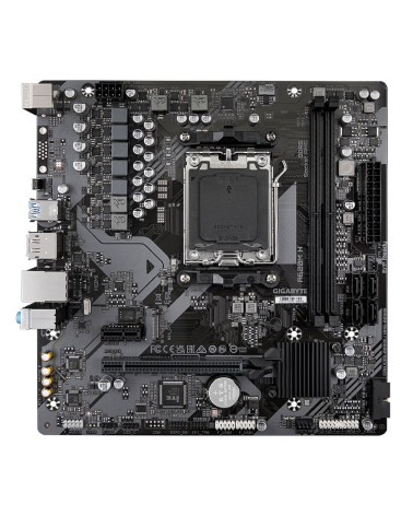 Материнская плата Gigabyte A620M H, Socket AM5, AMD A620, 2xDDR5-5200, HDMI+DP, 1xPCI-Ex16, 1xPCI-Ex1, 4xSATA3(RAID 0/1/10), 1xM