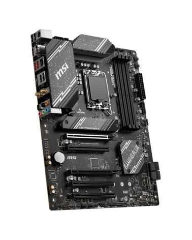 Материнская плата MSI B760 GAMING PLUS WIFI B760, LGA1700, 4*DDR5, 5*PCIEx16, 2*M.2, 2*TypeC, 2*USB3.2Gen2, 2*USB3.2Gen1, 8*USB2