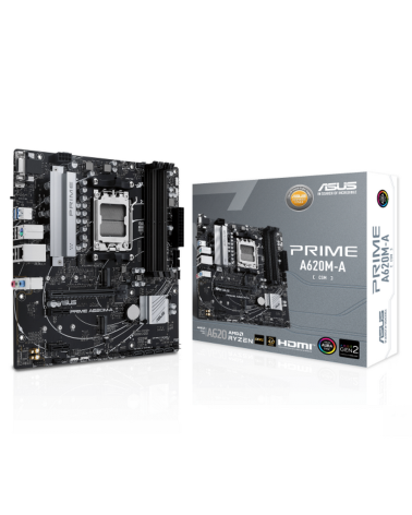 Материнская плата ASUS PRIME A620M-A-CSM AM5 mATX 4xDDR5 PCIEx16 2xPCIEx1 2xM.2 DP HDMI VGA GLAN