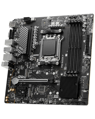 Материнская плата MSI PRO B650M-P B650, AM5, 4*DDR5, 1*PCIEx16, 2*PCIEx1, 2*M.2, 1*TypeC, 2*USB3.2Gen2, 4*USB3.2Gen1, 8*USB2.0, 