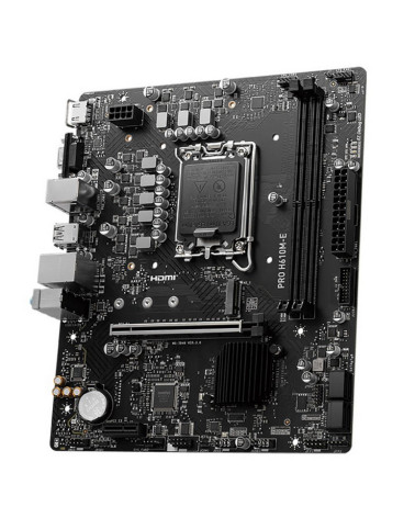 Материнская плата MSI PRO H610M-E H610, LGA1700, 2*DDR5, 1*PCIEx16, 1*PCIEx1, 1*M.2, 4*USB3.2Gen1, 4*USB2.0, 4*SATA3.0, 1G, VGA,