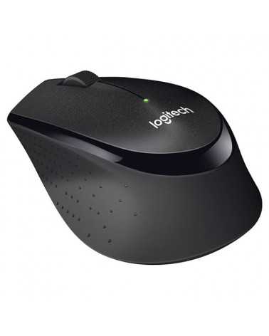 Мышь беспроводная Logitech B330 Silent Plus Black черная, оптическая, 1000dpi, 2.4GHz, USB-ресивер, бесшумная, под правую руку, 