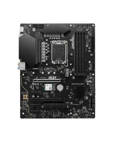 Материнская плата MSI PRO Z790-S WIFI Z790, LGA1700, 4*DDR5, 2*PCIEx16, 3*PCIEx1, 2*M.2, 1*TypeC, , 8*USB3.2Gen1, 6*USB2.0, 4*SA