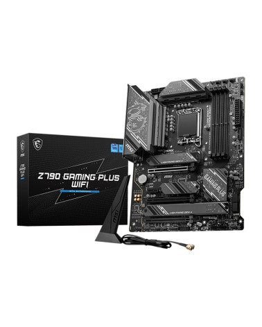 Материнская плата MSI Z790 GAMING PLUS WIFI Z790, LGA1700, 4*DDR5, 3*PCIEx16, 1*PCIEx1, 4*M.2, 2*TypeC, 1*USB3.2Gen2, 6*USB3.2Ge