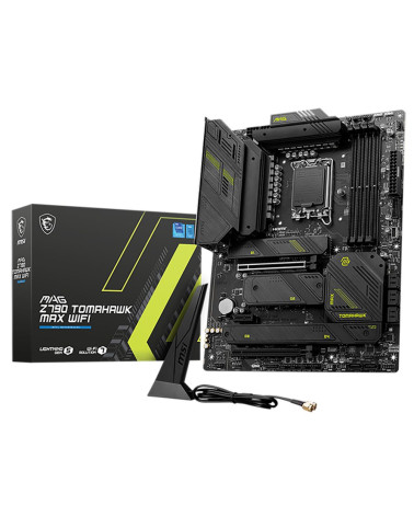 Материнская плата MSI MAG Z790 TOMAHAWK MAX WIFI Z790, LGA1700, 4*DDR5, 2*PCIEx16, 1*PCIEx1, 4*M.2, 3*TypeC, 4*USB3.2Gen2, 6*USB