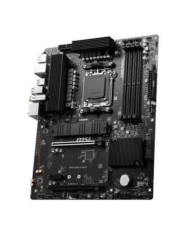 Материнская плата MSI PRO B650-S WIFI B650, AM5, 4*DDR5, 2*PCIEx16, 1*PCIEx1, 2*M.2, 2*TypeC, 3*USB3.2Gen2, 6*USB3.2Gen1, 4*USB2