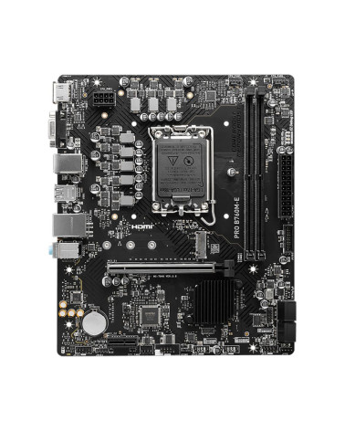 Материнская плата MSI PRO B760M-E B760, LGA1700, 2*DDR5, 1*PCIEx16, 1*PCIEx1, 1*M.2, 4*USB3.2Gen1, 8*USB2.0, 4*SATA3.0, 1G, VGA,