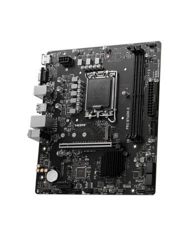 Материнская плата MSI PRO B760M-E B760, LGA1700, 2*DDR5, 1*PCIEx16, 1*PCIEx1, 1*M.2, 4*USB3.2Gen1, 8*USB2.0, 4*SATA3.0, 1G, VGA,