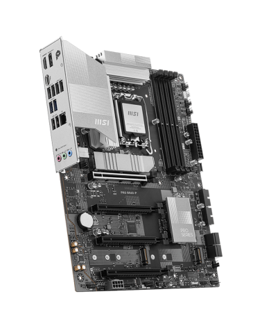 Материнская плата MSI PRO B860-P B860, LGA1851, 4*DDR5, 4*PCIEx16, 3*M.2, 1*TypeC, 2*USB3.2Gen2, 6*USB3.2Gen1, 8*USB2.0, 4*SATA3