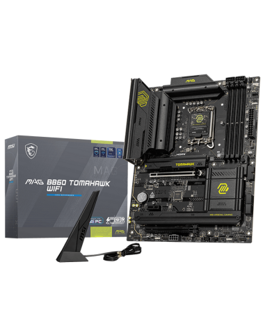 Материнская плата MSI MAG B860 TOMAHAWK WIFI B860, LGA1851, 4*DDR5, 2*PCIEx16, 1*PCIEx1, 3*M.2, 3*TypeC, 4*USB3.2Gen2, 2*USB3.2G