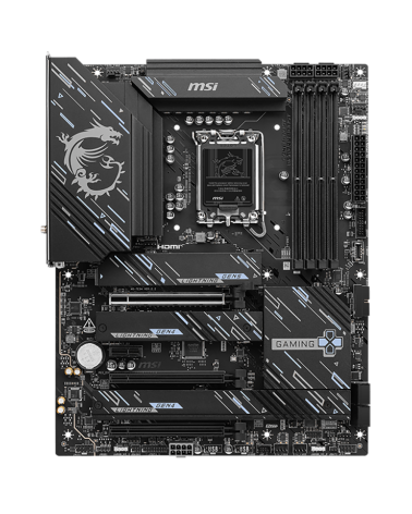 Материнская плата MSI Z890 GAMING PLUS WIFI Z890, LGA1851, 4*DDR5, 3*PCIEx16, 1*PCIEx1, 4*M.2, 2*TypeC, 1*USB3.2Gen2, 6*USB3.2Ge